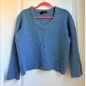360 Cashmere Sweater Medium Cozy Warm Soft V Neck Cropped‎ Preppy